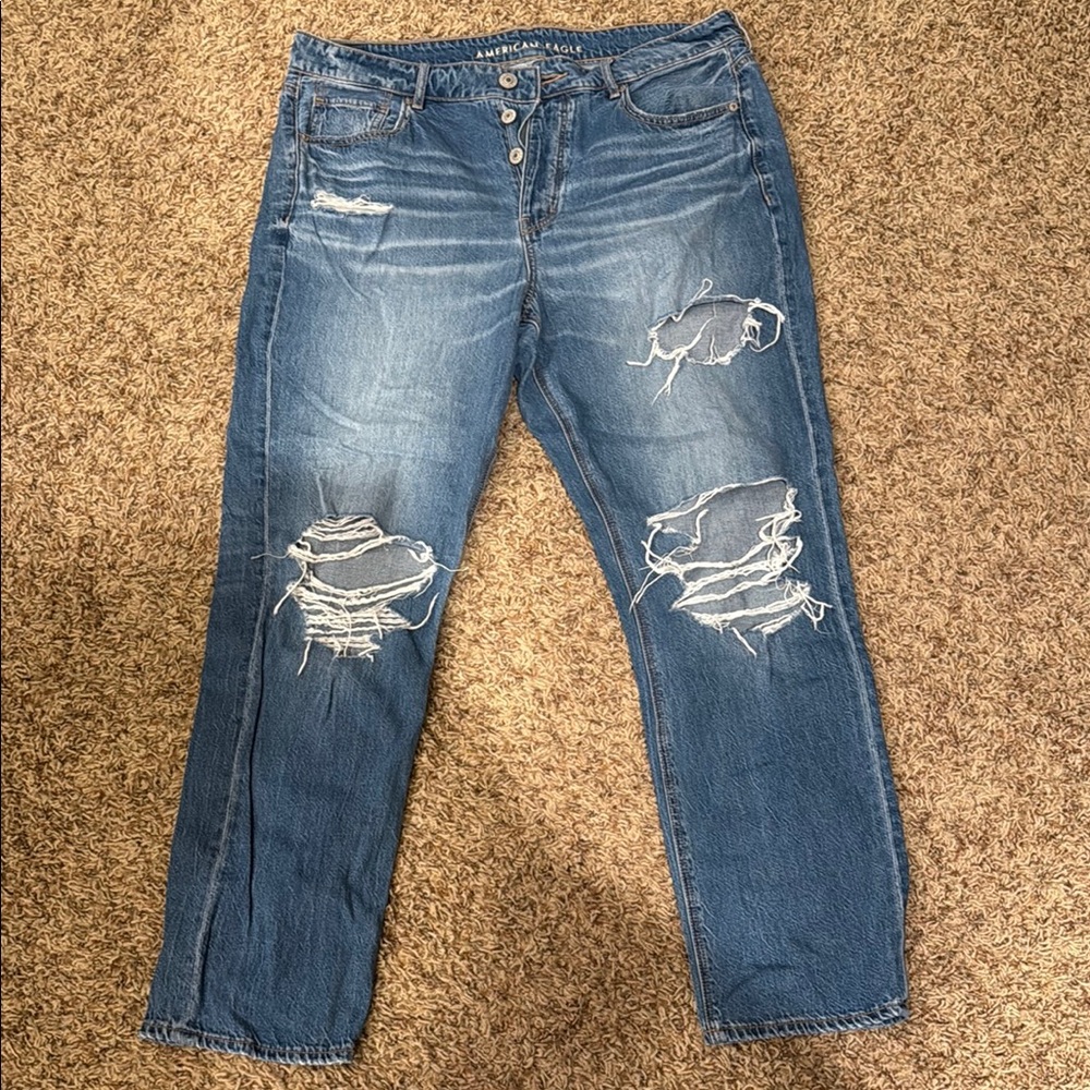 American Eagle Outfitters Blue Boyfriend Jeans